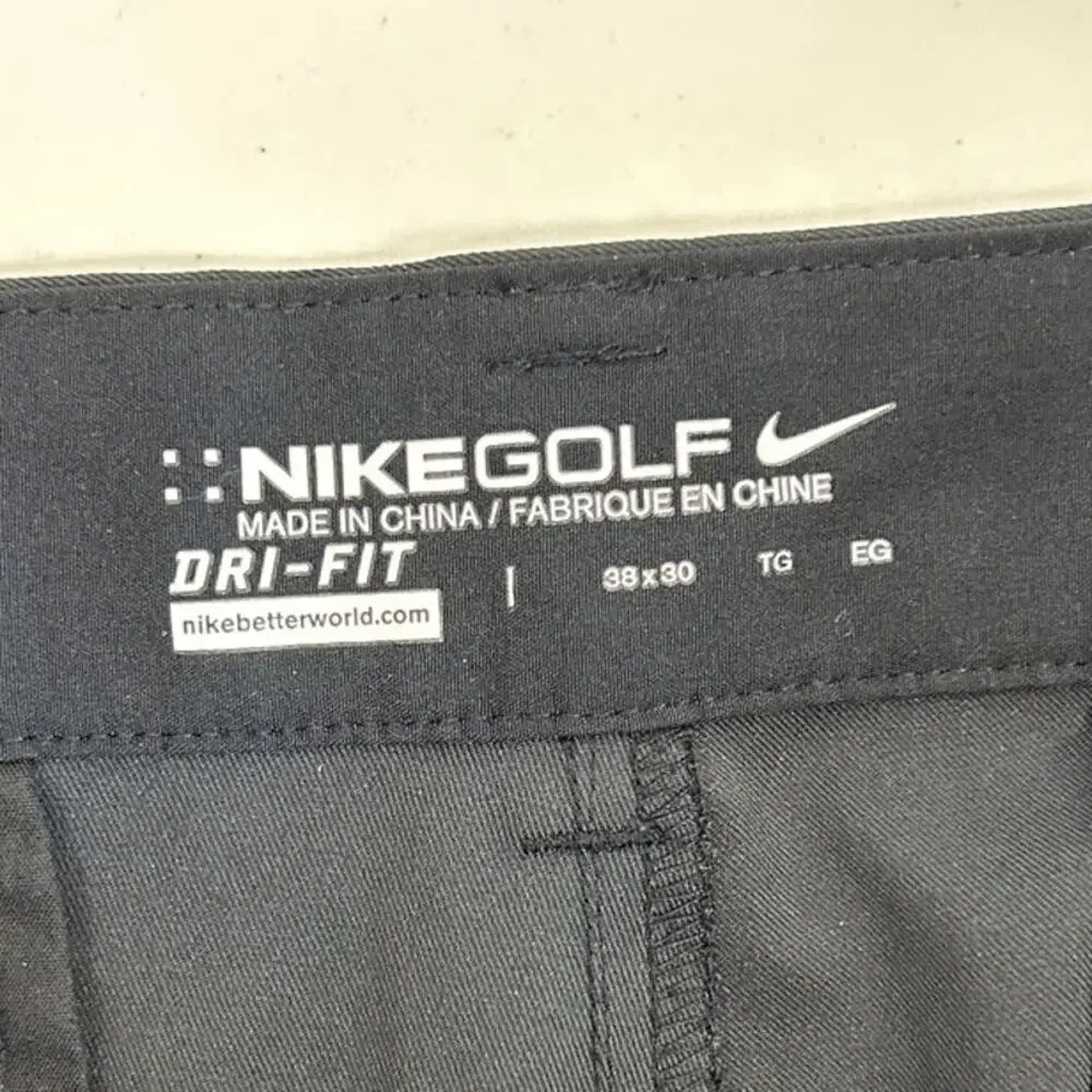 Nike Golf Dri-Fit Men's Pants‎ Size 38x30 (XL) Black Slacks Chino Pants
